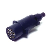 TOMADA ELETRICA 7 POLOS MACHO REDONDA(CARRETA)PLASTICA