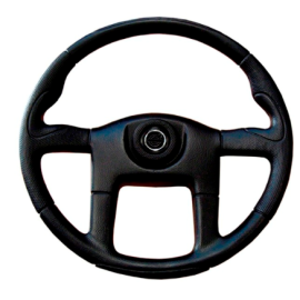 VOLANTE DIB 400MM CROMO PRETO
